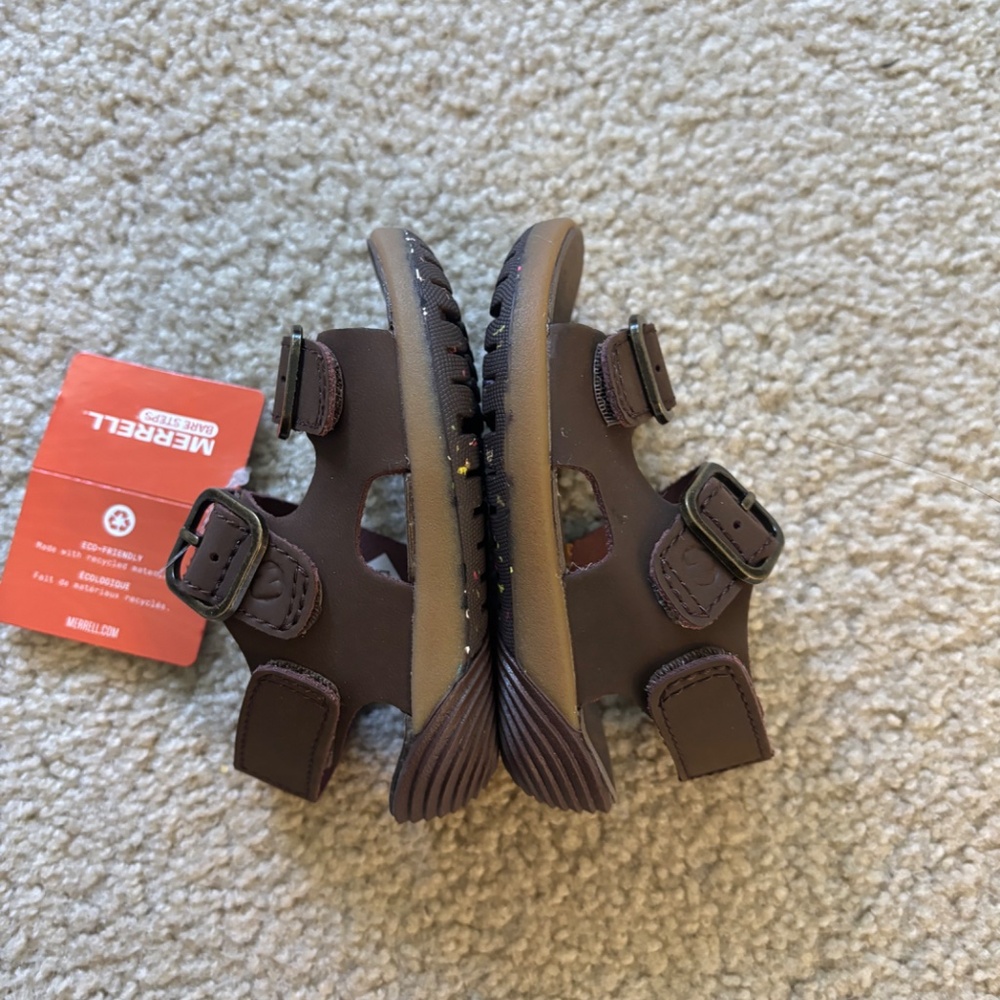 Merrell Unisex Child Bare Steps Sandal 4M NWOT - Picture 6 of 8